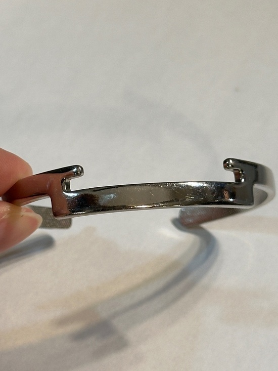 Vintage Silver Avon Chevron Bracelet set of 2 - Picture 6 of 11